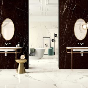 carrelage vanity aspect marbre