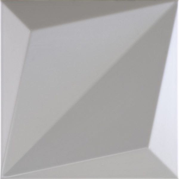faïence origami gris mate 25x25 cm