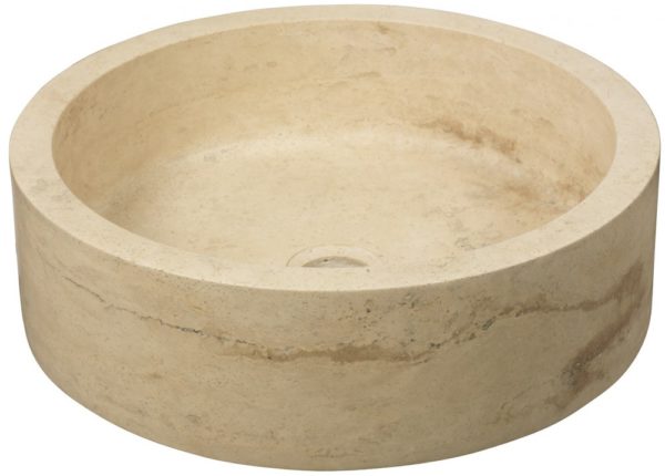lavabo bowl travertine 40x40x12 cm
