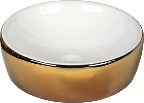lavabo white gold 43,5×43,5×13,5 cm.
