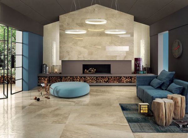 carrelage beige expérience pour intérieur aspect marbre par italgraniti